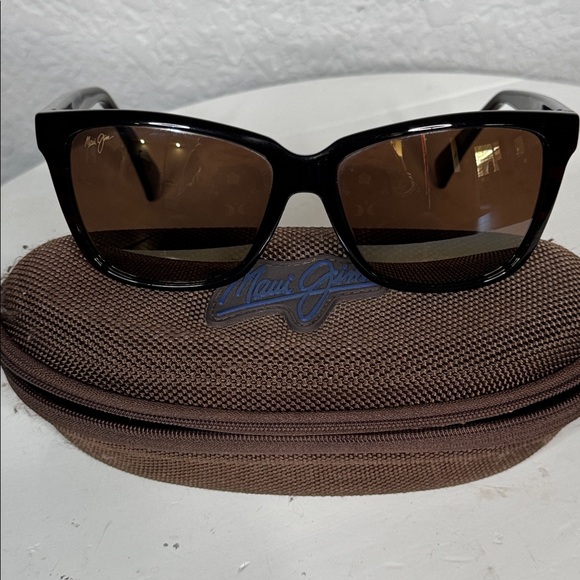 MAUI JIM JACARANDA MJ763-36S DARK BROWN STRIPE HCL BRONZE POLARIZED SUNGLASSES main image 6